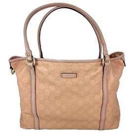 GUCCI Guccissima Pink Leather Joy Medium Rose Dragea Tote Bag