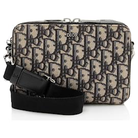Pochette con doppia zip Dior Oblique