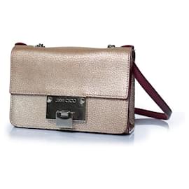 Borsa a tracolla in pelle rosa Rebel di Jimmy Choo