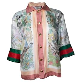 Gucci, Oberteil mit Tigerdruck in limitierter Auflage
