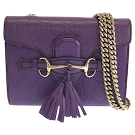 Borsa a Spalla Gucci in Pelle Horsebit Emily