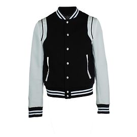 Chaqueta bomber negra y blanca Balmain