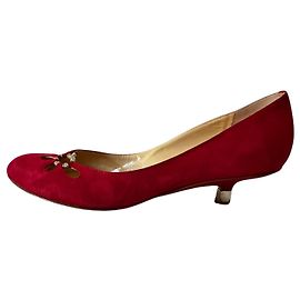 Giuseppe Zanotti ZAnotti red suede décolleté