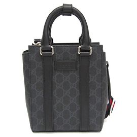 Borsa a mano Gucci GG Supreme e pelle