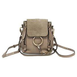 Zaino in pelle e suede da donna Chloé Faye