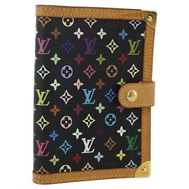 LOUIS VUITTON Copertura Agenda PM Multicolore Nero R20895 Auth 168878A