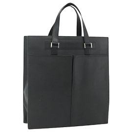 Cartier Borsa Tote in pelle nera e oro Auth bs34621