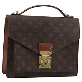 LOUIS VUITTON Borsa a Mano Monceau 28 Monogram M51185 LV Auth ka4106