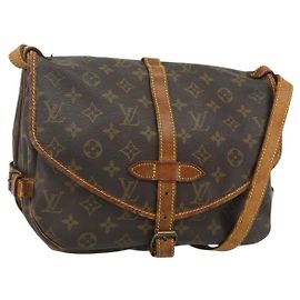 LOUIS VUITTON Borsa a Spalla Monogram Saumur 30 M42256 LV Auth bs34502