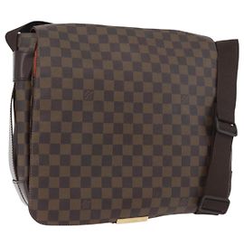 LOUIS VUITTON Borsa a Spalla Bastille Damier Ebene N45258 LV Auth 176158