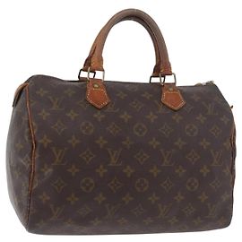 LOUIS VUITTON Borsa a Mano Monogram Speedy 30 M41526 LV Auth 176884