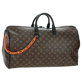 LOUIS VUITTON Monogram Virgil Abloh Keepall Band 50 Borsa M44471 Auth YKZ1415M