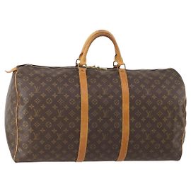 LOUIS VUITTON Monogram Keepall 60 Boston Tasche M41422 Auth LV ep13958