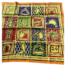 Magnifikes HERMES Tuch NEU 70 X 70 cm Der Boubou H - Hermès