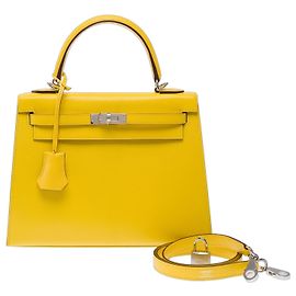Hermès Borsa HERMES Kelly 25 in Pelle Gialla - 103488