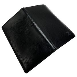Vintage Louis Vuitton Long Wallet Epi Leather Black