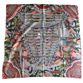Foulard doppio faccia "Brandebourg Fiorito" Hermès