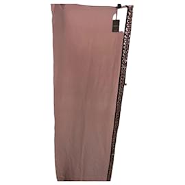 Sciarpa Gucci Seta Rosa Cristalli
