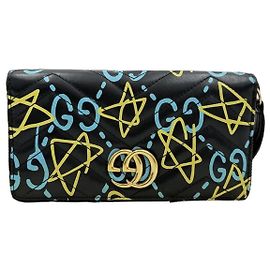 Gucci GG Marmont Ghost Star Impresión Apollo Cartera con Cremallera Larga