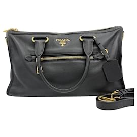 Prada Borsa tote in vitello daino dorato