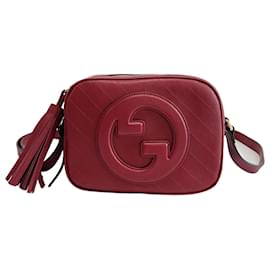 Gucci Borsa a tracolla mini Blondi con frange vino