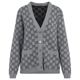 Gucci Reversibler GG Woll-Jacquard-Cardigan