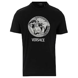 Besticktes T-Shirt mit Medusa-Logo - Versace