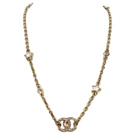 Collana Logo CC Stella di Cristallo Oro - Chanel