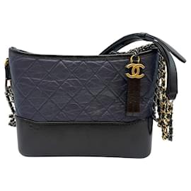 Chanel Borsa hobo media Gabrielle in blu navy