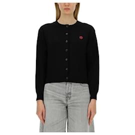 Cárdigan de lana con parche de flores Bork de La Primavera - Kenzo