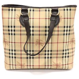 Burberry Borsa Tote Onslow in PVC con motivo Haymarket Check
