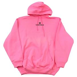 Kapuzensweatshirt aus Fleece in Pink - Balenciaga