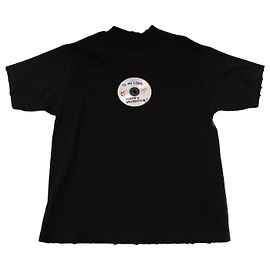 Balenciaga Kurzarm-T-Shirt Two My Love CD Schwarz XS
