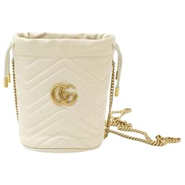 Gucci Mini Borsa a Secchiello Avorio