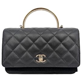 Chanel Bolso WOC de mano en caviar