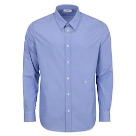 Camicia Classica in Popeline Ricamata Triomphe - Céline