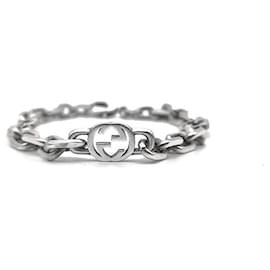 Bracciale in argento con catena intrecciata - Gucci