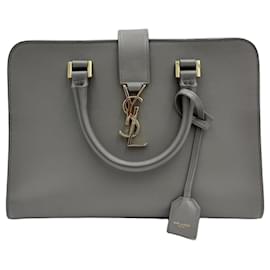Borsa tote piccola grigia con manico - Saint Laurent
