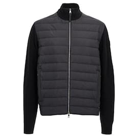 Moncler Cashmere-Zip-Cardigan mit Daunenfüllung