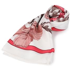 Seidenschal mit Poppy-Druck von La Prima - Salvatore Ferragamo
