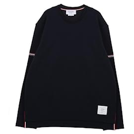 Rugby Baumwoll Rundhals T-Shirt - Thom Browne