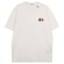 Baumwoll-T-Shirt mit gesticktem Logo - Moncler