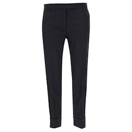 Pantalones cigarrete de tiro bajo en twill - Thom Browne