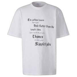 T-Shirt mit Textprint - Alexander Mcqueen