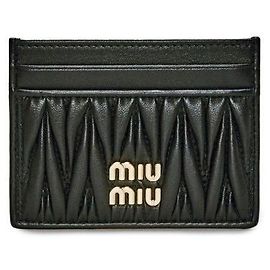 Miu Miu Tarjetero Matelassé Negro