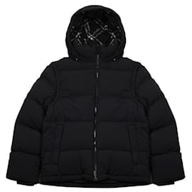 Burberry Giacca imbottita con maniche staccabili e patch logo