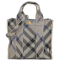 Burberry Mini Karomuster Strick-Tote