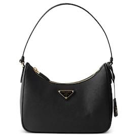 Mini borsa in pelle Saffiano rieditata nera NZV - Prada