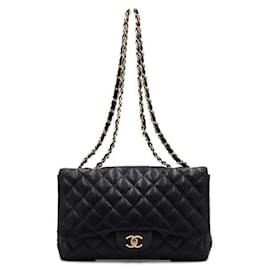 Chanel Borsa a spalla con catena dorata a pattina unica