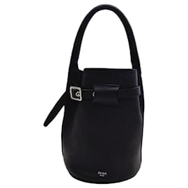 Céline Große schwarze Nano Bucket-Tasche und Schultertasche